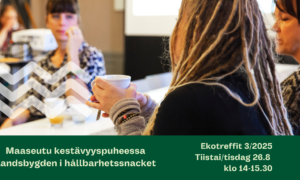 Ekotreffit: Maaseudun kestävyyspuhe