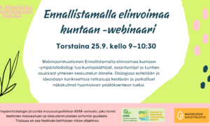 Ympäristöparlamentti: Ennallistamalla elinvoimaa kuntaan