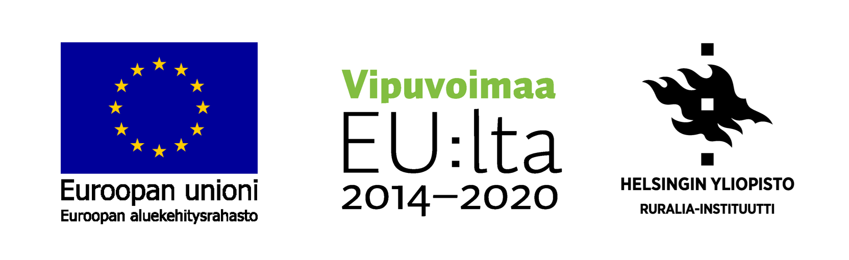 VITALI-hankkeen rahoittajan sekä Ruralia-instituutin logot